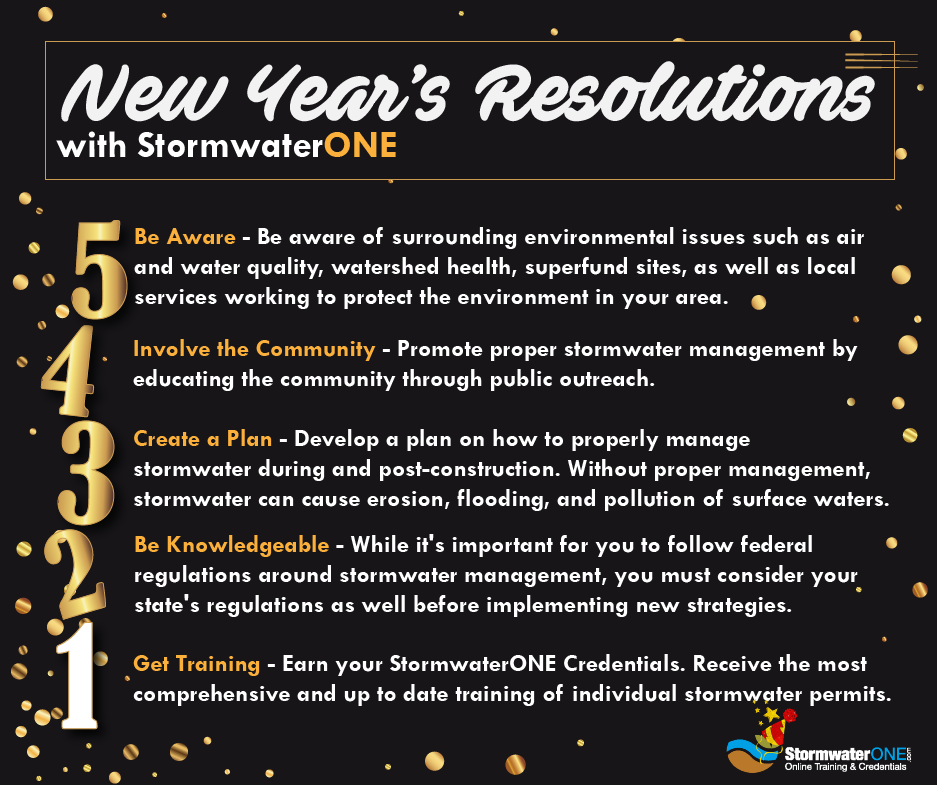New Year’s with StormwaterONE: Resolutions for Better Stormwater Management