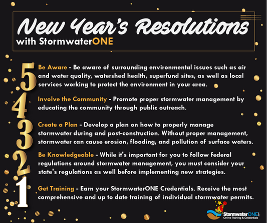 New Year’s with StormwaterONE: Resolutions for Better Stormwater Management