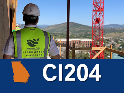 Qualified Compliance Inspector of Stormwater (QCIS) - Georgia
